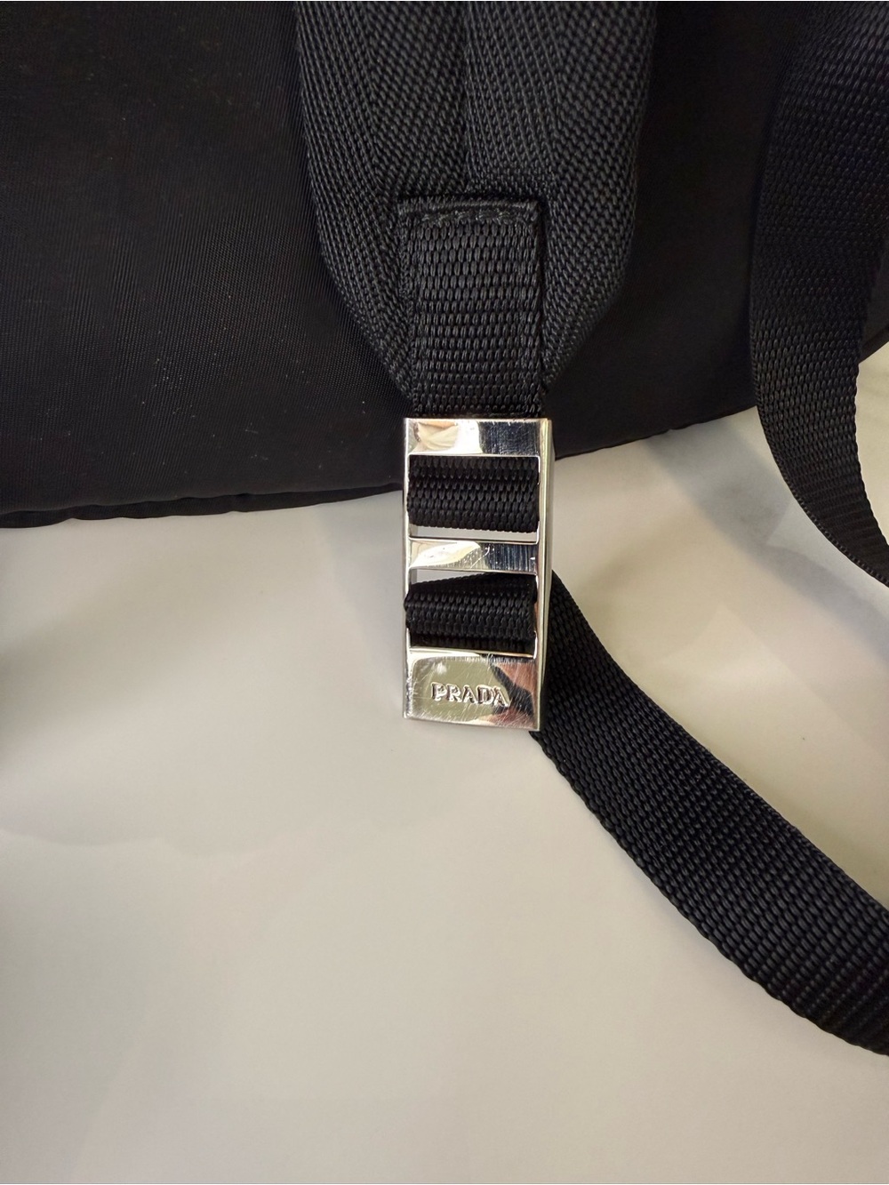 Prada 018 Black Nylon Parachute Backpack Silver Hardware - Picture 7 of 11